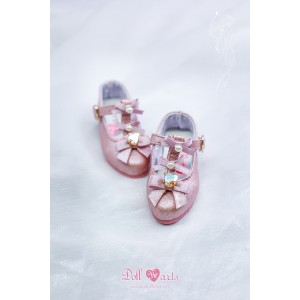 MS000668  Shining heart pink shoes (MSD/ MDD)