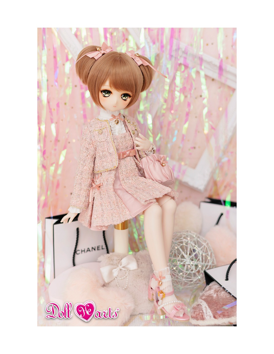 MD000478 Cutie Pink Tweed Set [MSD/ MDD] | Doll hearts