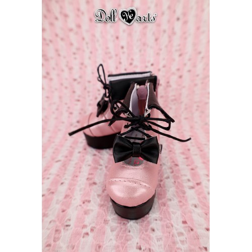 MS000663 黑粉色厚底靴 [MSD]